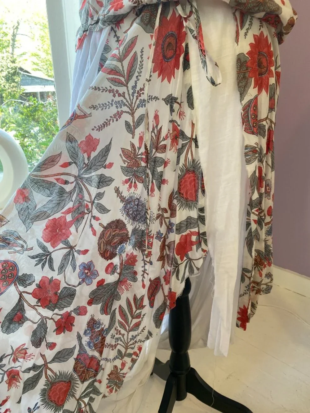 Vivienne Westwood Anglomania Blouse & Skirt Set in Botanical Poppy Print - Picture 5 of 13
